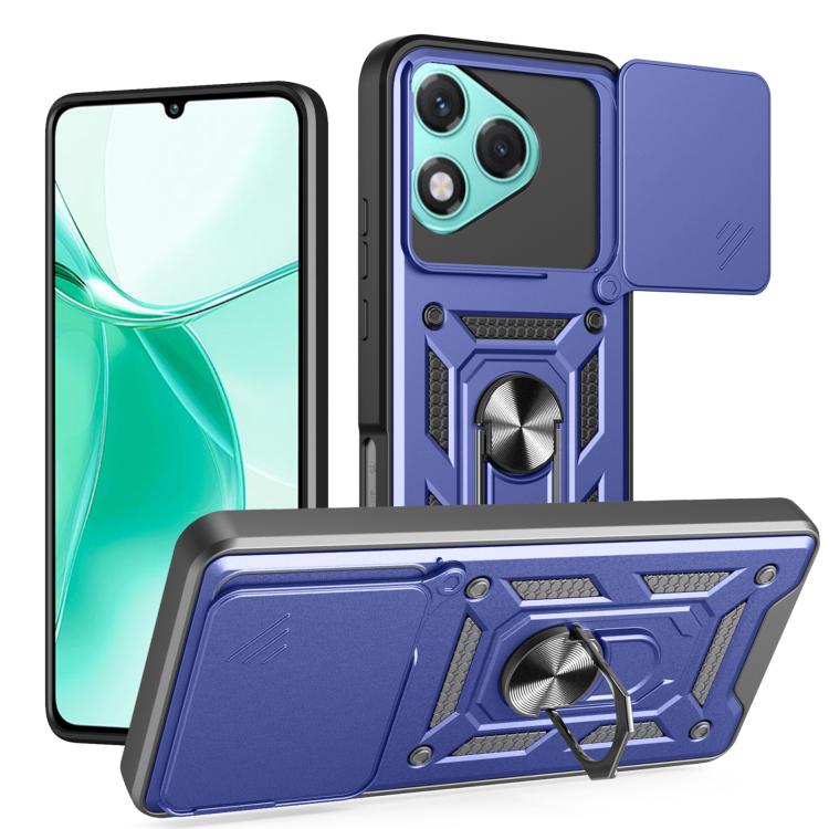 For Honor 400 Lite Global Sliding Camera Cover Design TPU+PC Phone Case(Blue) - free shipping - PMC TechLife - Order now!