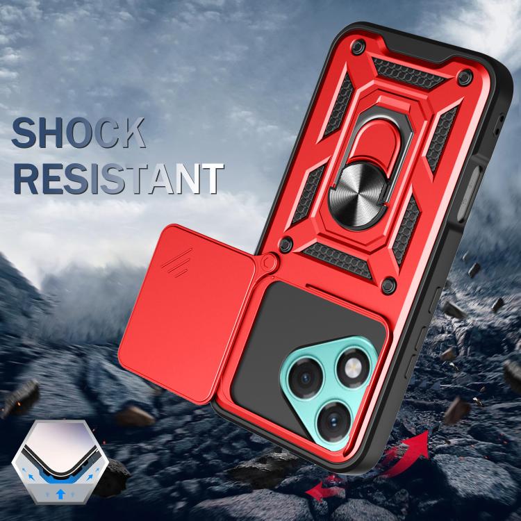 For Honor 400 Lite Global Sliding Camera Cover Design TPU+PC Phone Case(Blue) - free shipping - PMC TechLife - Order now!