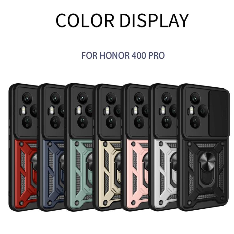 For Honor 400 Pro Global 160.8mm Sliding Camera Cover Design TPU+PC Phone Case(Gold) - free shipping - PMC TechLife - Order now!