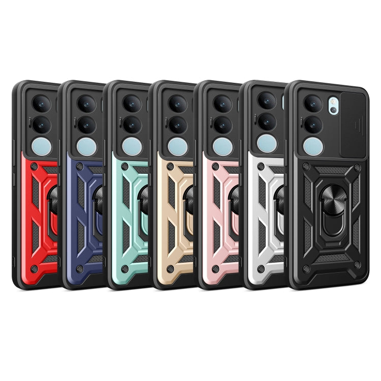 For vivo S17 Pro 5G/V29 5G Sliding Camera Cover Design TPU+PC Phone Case(Green) - free shipping - PMC TechLife - Order now!