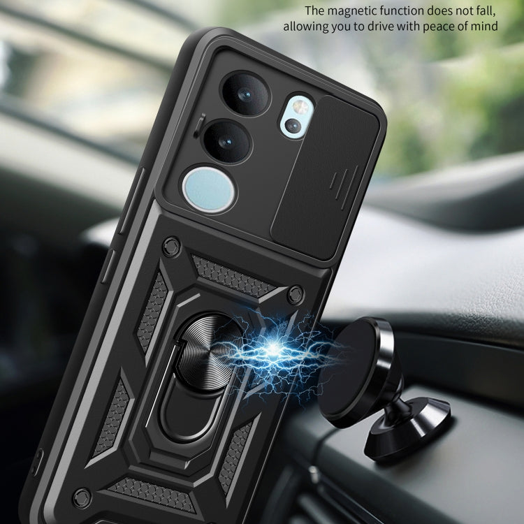 For vivo S17 Pro 5G/V29 5G Sliding Camera Cover Design TPU+PC Phone Case(Green) - free shipping - PMC TechLife - Order now!