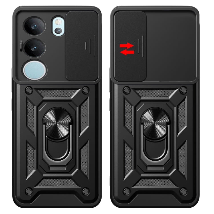For vivo S17 Pro 5G/V29 5G Sliding Camera Cover Design TPU+PC Phone Case(Gold) - vivo Cases by PMC TechLife | Online Shopping South Africa | PMC TechLife