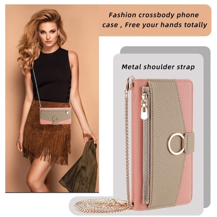 For Huawei nova 10 SE Crossbody Litchi Texture Leather Phone Case(Pink) - Huawei Cases by PMC TechLife | Online Shopping South Africa | PMC TechLife | Buy Now Pay Later Mobicred