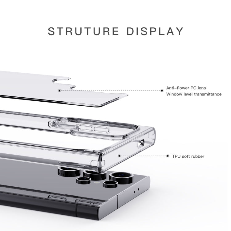 For Samsung Galaxy S24 5G Crystal Series PC + TPU Phone Case(Transparent) - Galaxy S24 5G Cases by PMC TechLife | Online Shopping South Africa | PMC TechLife