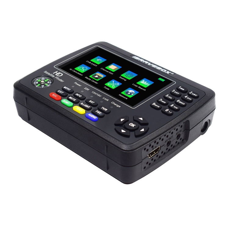iBRAVEBOX V10 Finder Max 4.3 inch Display Digital Satellite Meter Signal Finder, Support DVB-S/S2/S2X, Plug Type:EU Plug(Black) - free shipping - PMC TechLife - Order now!
