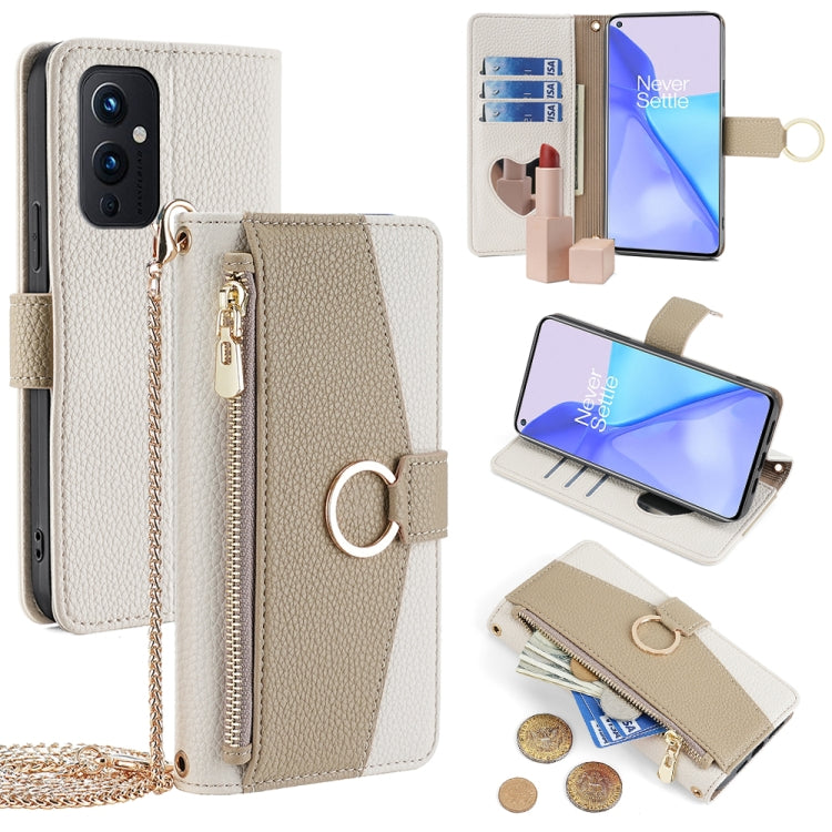 For OnePlus 9 Crossbody Litchi Texture Leather Phone Case(White) - free shipping - PMC TechLife - Order now!