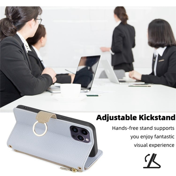 For OnePlus 9 Pro Crossbody Litchi Texture Leather Phone Case(Blue) - OnePlus Cases by PMC TechLife | Online Shopping South Africa | PMC TechLife | Buy Now Pay Later Mobicred