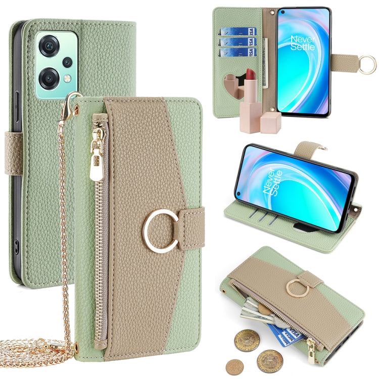 For OnePlus Nord CE 2 Lite 5G Crossbody Litchi Texture Leather Phone Case(Green) - OnePlus Cases by PMC TechLife | Online Shopping South Africa | PMC TechLife | Buy Now Pay Later Mobicred