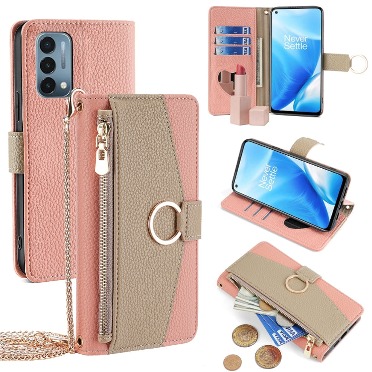 For OnePlus Nord N200 5G Crossbody Litchi Texture Leather Phone Case(Pink) - free shipping - PMC TechLife - Order now!