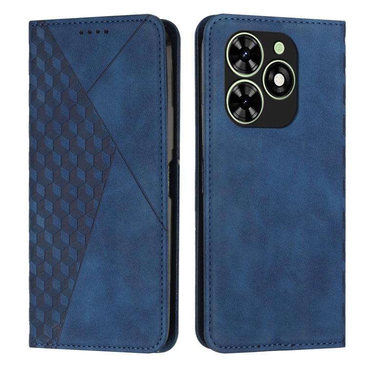 For Tecno Spark Go 2024 / POP 8 Diamond Splicing Skin Feel Magnetic Leather Phone Case(Blue) - Tecno Cases by PMC Jewellery | Online Shopping South Africa | PMC Jewellery | Buy Now Pay Later Mobicred