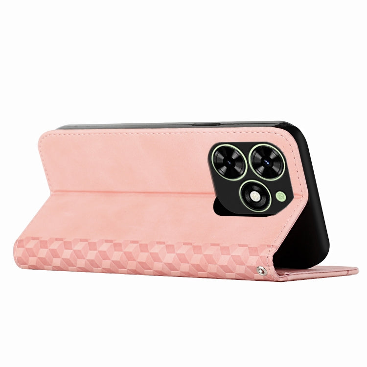 For Tecno Spark Go 2024 / POP 8 Diamond Splicing Skin Feel Magnetic Leather Phone Case(Rose Gold) - Tecno Cases by PMC Jewellery | Online Shopping South Africa | PMC Jewellery | Buy Now Pay Later Mobicred