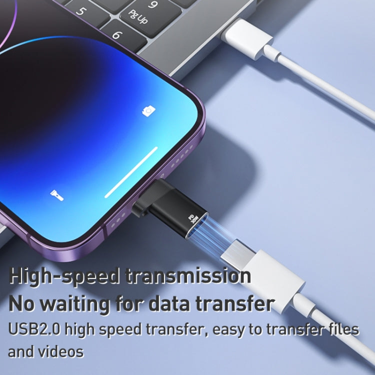 ADS-616A PD 30W 8 Pin Male to USB-C/Type-C Female Adapter(Grey) - free shipping - PMC TechLife - Order now!