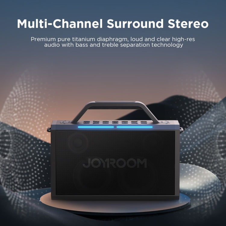 JOYROOM JR-MW03 Pies Series Party Double Microphone Bluetooth Speaker - free shipping - PMC Jewellery - Order now!
