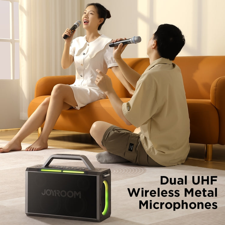 JOYROOM JR-MW03 Pies Series Party Double Microphone Bluetooth Speaker - free shipping - PMC Jewellery - Order now!