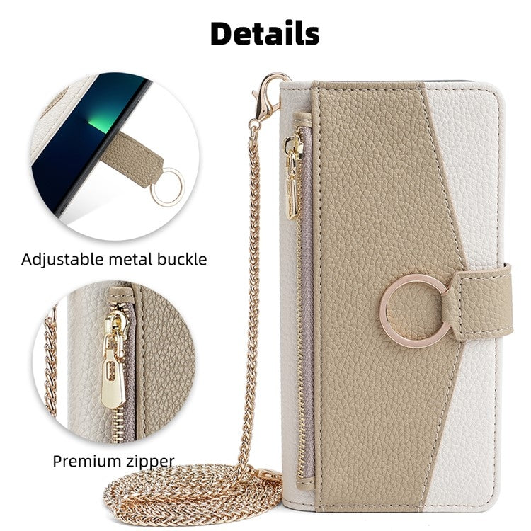 For Google Pixel 9 Pro XL Crossbody Litchi Texture Leather Phone Case(White) - Google Cases by PMC TechLife | Online Shopping South Africa | PMC TechLife | Buy Now Pay Later Mobicred