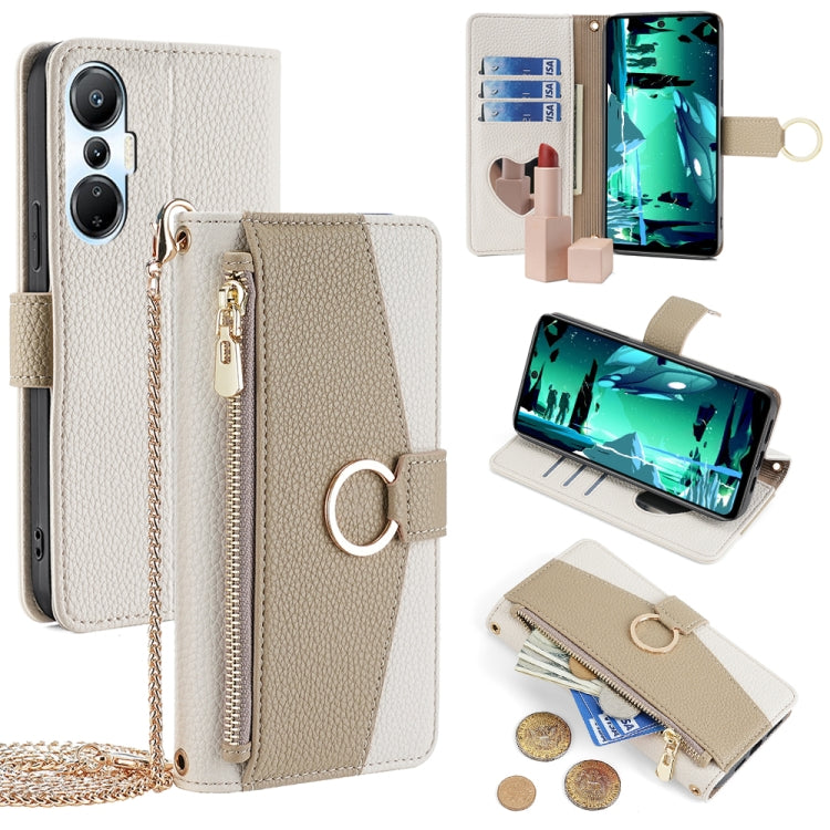 For Infinix Hot 20S Crossbody Litchi Texture Leather Phone Case(White) - free shipping - PMC TechLife - Order now!