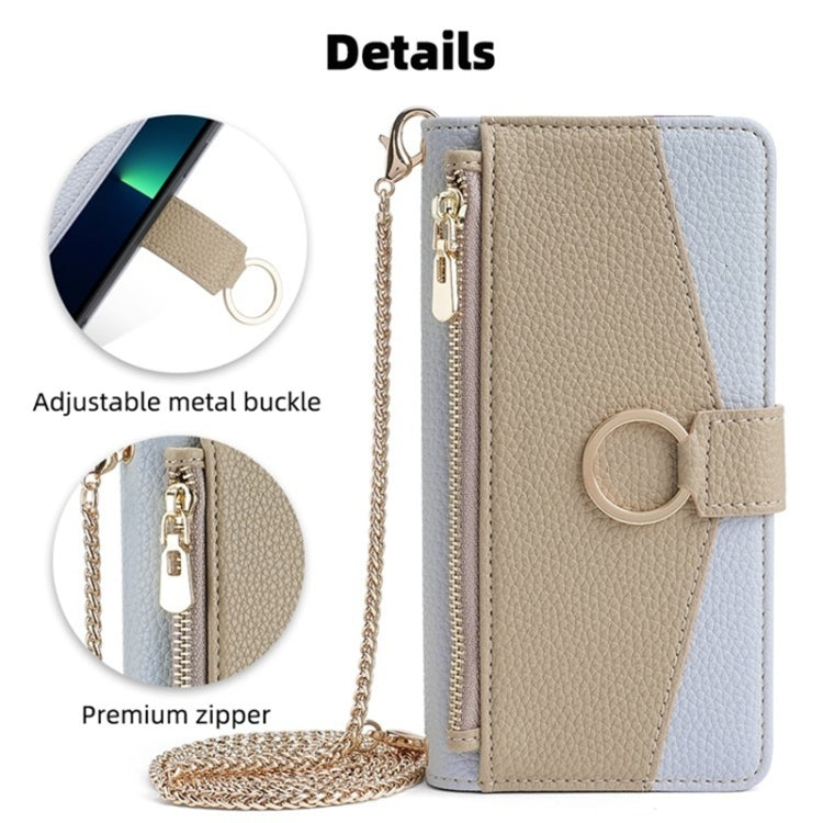 For Infinix Hot 30i 4G Crossbody Litchi Texture Leather Phone Case(Blue) - Infinix Cases by PMC TechLife | Online Shopping South Africa | PMC TechLife | Buy Now Pay Later Mobicred