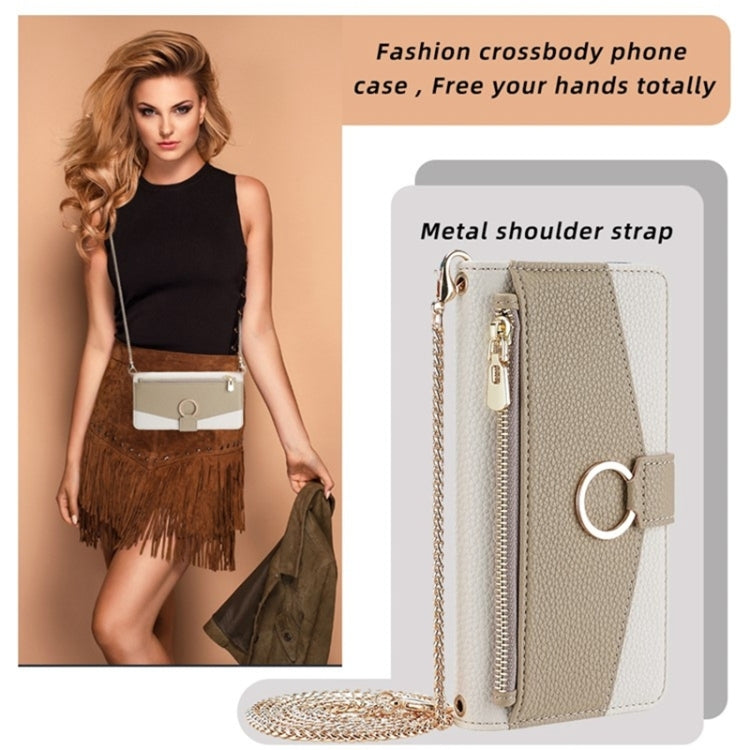 For Infinix Smart 6 Plus Crossbody Litchi Texture Leather Phone Case(White) - Infinix Cases by PMC TechLife | Online Shopping South Africa | PMC TechLife | Buy Now Pay Later Mobicred