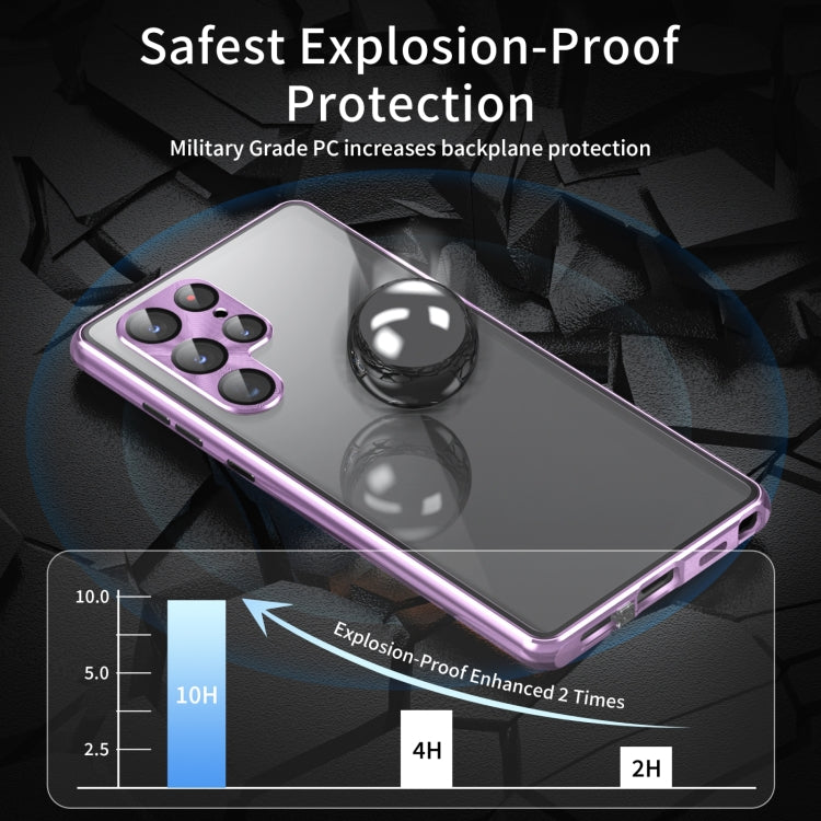 For Samsung Galaxy S25 Ultra 5G HD Full Cover Magnetic Metal Tempered Glass Phone Case(Green) - free shipping - PMC TechLife - Order now!