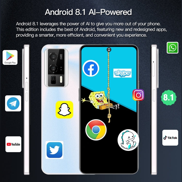 F15 Pro+ / U29, 3GB+32GB, 6.53 inch Screen, Face Identification, Android 8.1 MTK6737 Quad Core, Network: 4G, OTG, Dual SIM(White) - free shipping - PMC TechLife - Order now!