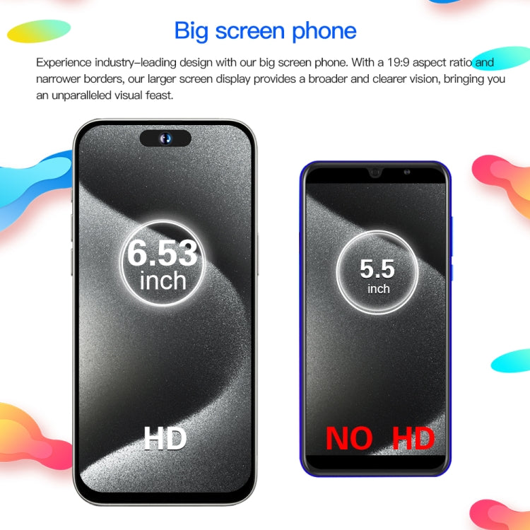 i15ProMax / U18, 3GB+32GB, 6.53 inch Face Identification Android 8.1 MTK6737 Quad Core, Network: 4G, OTG, Dual SIM(White) -  by PMC TechLife | Online Shopping South Africa | PMC TechLife