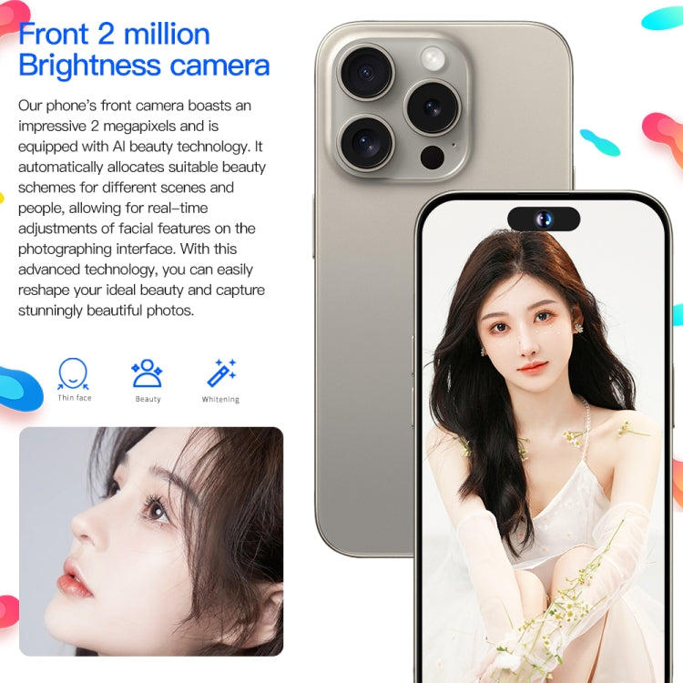 i15ProMax / U18, 3GB+32GB, 6.53 inch Face Identification Android 8.1 MTK6737 Quad Core, Network: 4G, OTG, Dual SIM(Blue) -  by PMC TechLife | Online Shopping South Africa | PMC TechLife