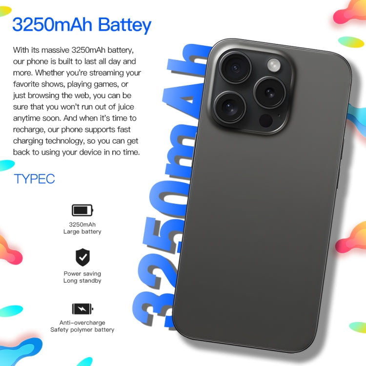 i15ProMax / U18, 3GB+32GB, 6.53 inch Face Identification Android 8.1 MTK6737 Quad Core, Network: 4G, OTG, Dual SIM(Blue) -  by PMC TechLife | Online Shopping South Africa | PMC TechLife