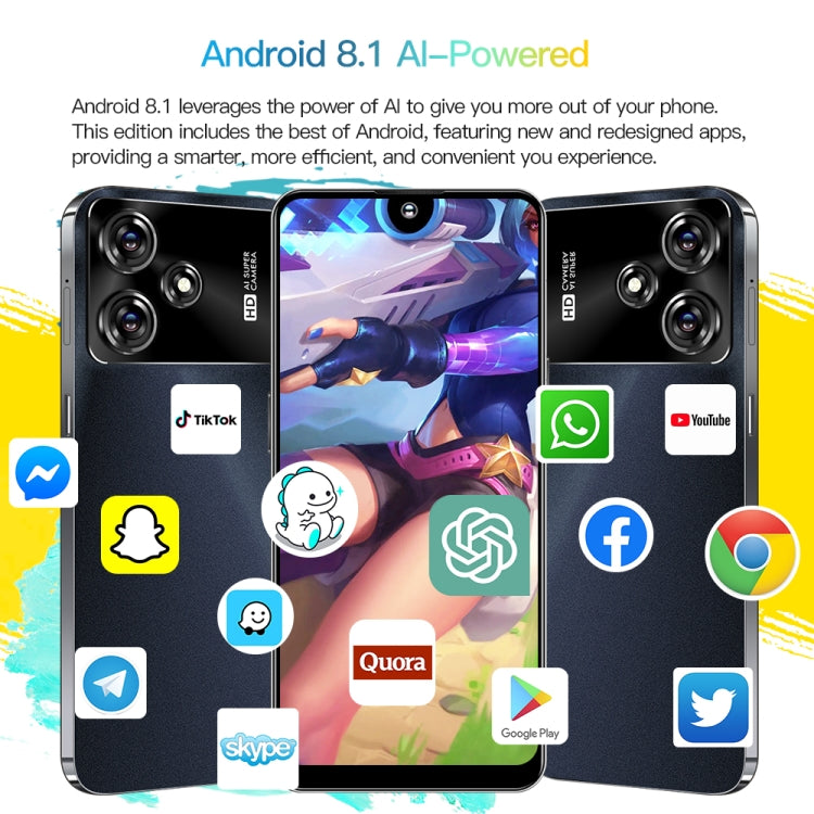 M6Pro / U30, 3GB+32GB, 6.53 inch Screen, Face Identification, Android 8.1 MTK6737 Quad Core, Network: 4G, OTG, Dual SIM(Green) -  by PMC TechLife | Online Shopping South Africa | PMC TechLife