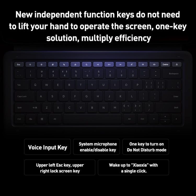Original For Xiaomi Pad 6 Max 14 Intelligent Touch Pad Keyboard(Black) - free shipping - PMC TechLife - Order now!