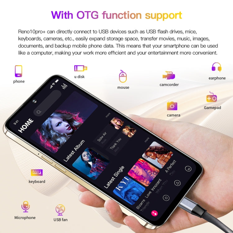 Reno10Pro+ / U22, 3GB+32GB, 6.53 inch Screen, Face Identification, Android 8.1 MTK6737 Quad Core, Network: 4G, OTG, Dual SIM(Purple) -  by PMC TechLife | Online Shopping South Africa | PMC TechLife