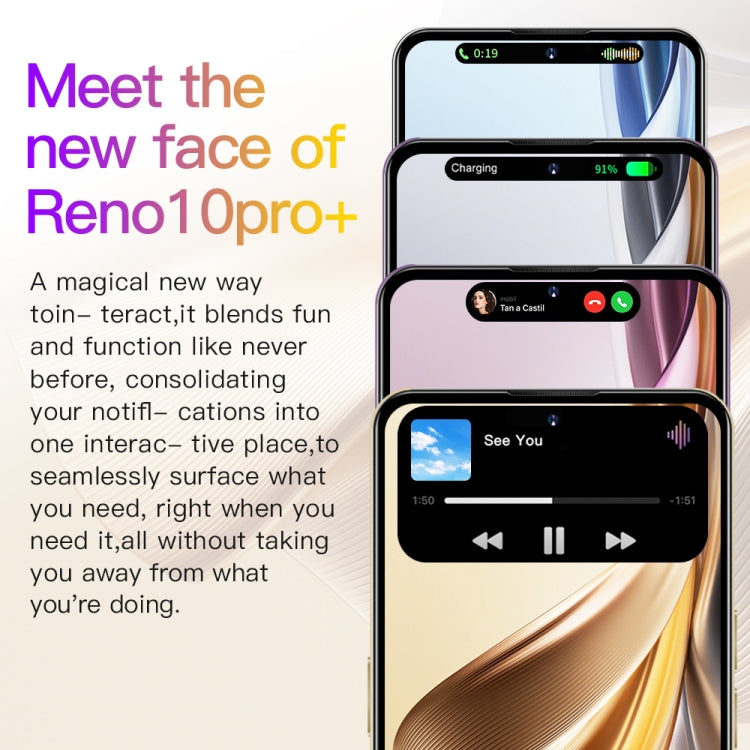 Reno10Pro+ / U22, 3GB+32GB, 6.53 inch Screen, Face Identification, Android 8.1 MTK6737 Quad Core, Network: 4G, OTG, Dual SIM(Yellow) -  by PMC TechLife | Online Shopping South Africa | PMC TechLife