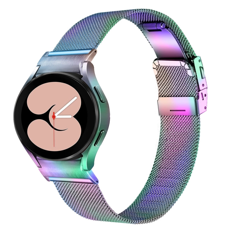For Samsung Galaxy Watch 6 Quick Release Button Turtle Buckle Milan Watch Band(Colorful) - Watch Bands by PMC TechLife | Online Shopping South Africa | PMC TechLife
