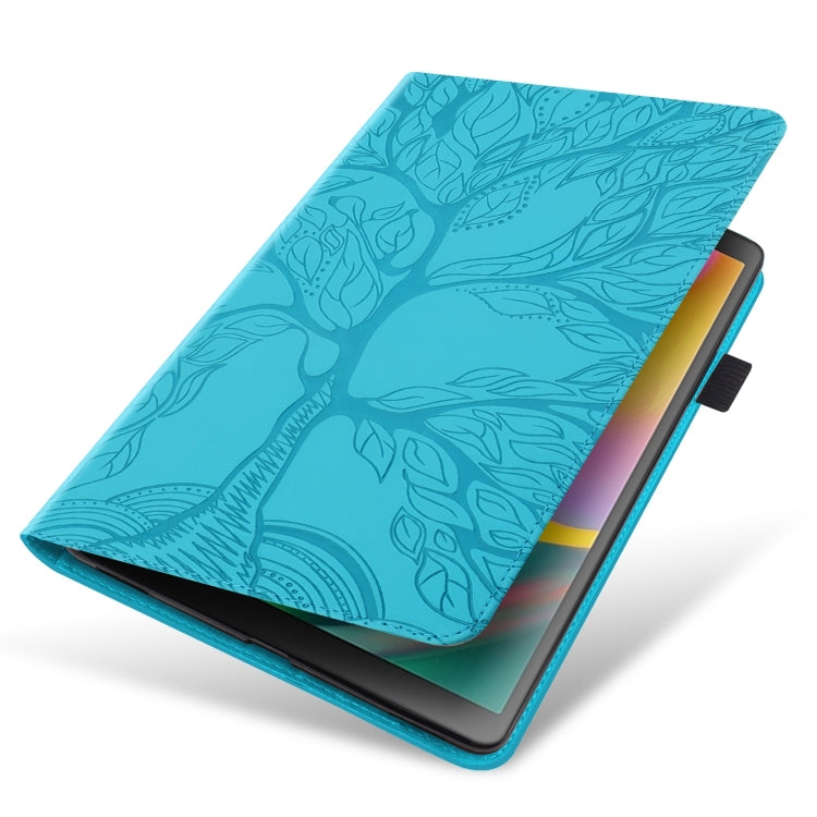 For Lenovo Tab P12 /Xiaoxin Pad Pro 12.7 Life Tree Series Horizontal Flip Leather Tablet Case(Lake Blue) - Lenovo by PMC TechLife | Online Shopping South Africa | PMC TechLife