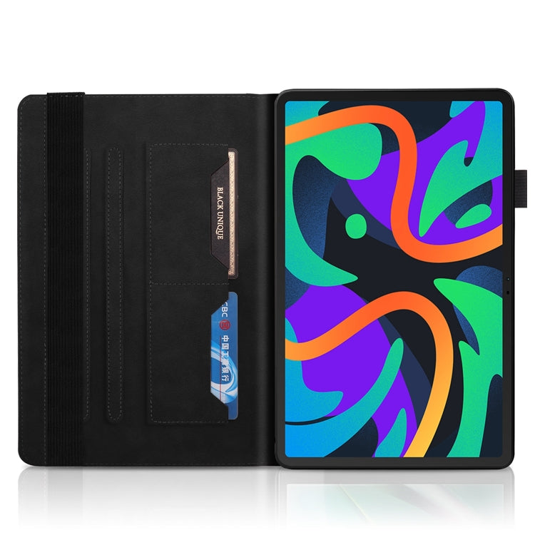 For Lenovo Tab M11 / Xiaoxin Pad 11 2024 Life Tree Series Horizontal Flip Leather Tablet Case(Black) - Lenovo by PMC Jewellery | Online Shopping South Africa | PMC Jewellery | Buy Now Pay Later Mobicred