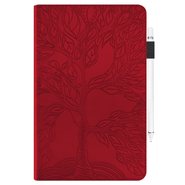 For Lenovo Tab M11 / Xiaoxin Pad 11 2024 Life Tree Series Horizontal Flip Leather Tablet Case(Red) - Lenovo by PMC Jewellery | Online Shopping South Africa | PMC Jewellery | Buy Now Pay Later Mobicred