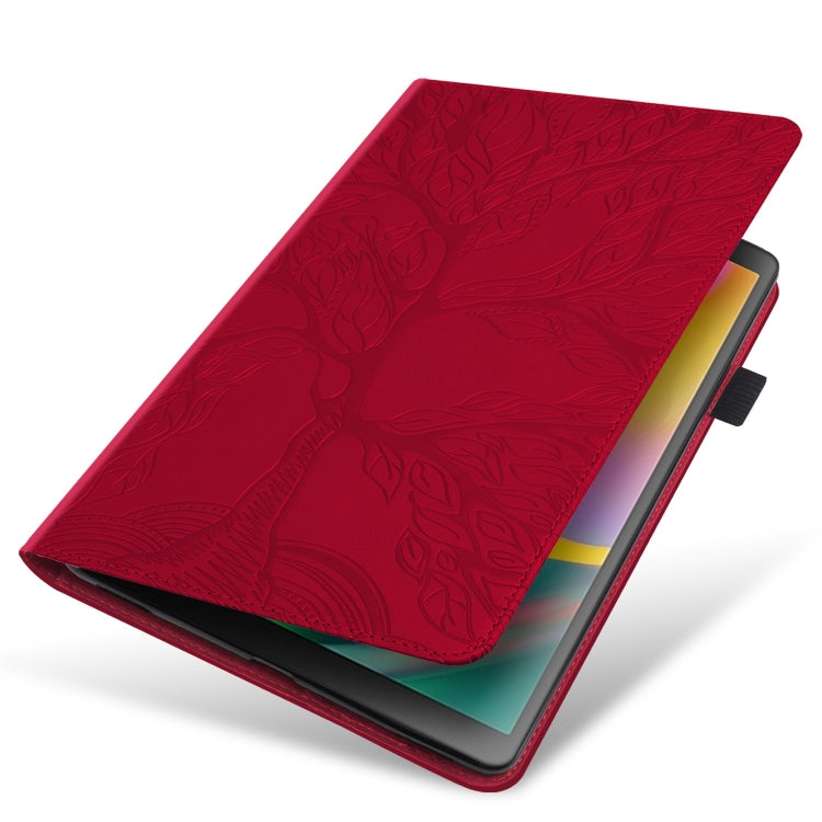 For Lenovo Tab M11 / Xiaoxin Pad 11 2024 Life Tree Series Horizontal Flip Leather Tablet Case(Red) - Lenovo by PMC Jewellery | Online Shopping South Africa | PMC Jewellery | Buy Now Pay Later Mobicred