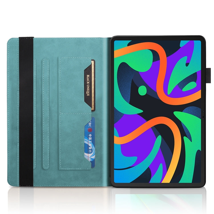 For Lenovo Tab M11 / Xiaoxin Pad 11 2024 Life Tree Series Horizontal Flip Leather Tablet Case(Lake Blue) - Lenovo by PMC Jewellery | Online Shopping South Africa | PMC Jewellery | Buy Now Pay Later Mobicred