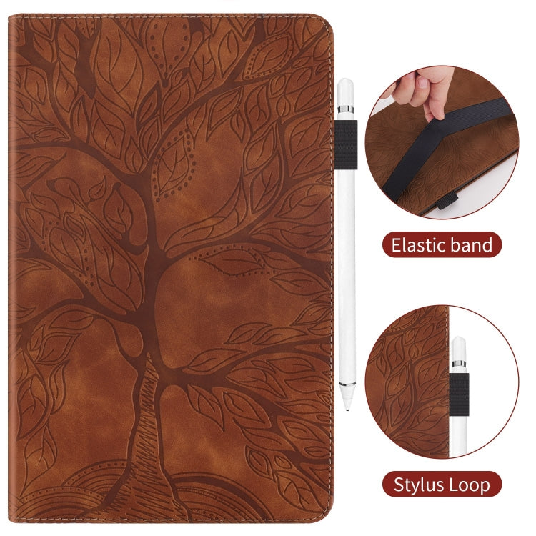 For Lenovo Tab M11 / Xiaoxin Pad 11 2024 Life Tree Series Horizontal Flip Leather Tablet Case(Brown) - Lenovo by PMC Jewellery | Online Shopping South Africa | PMC Jewellery | Buy Now Pay Later Mobicred
