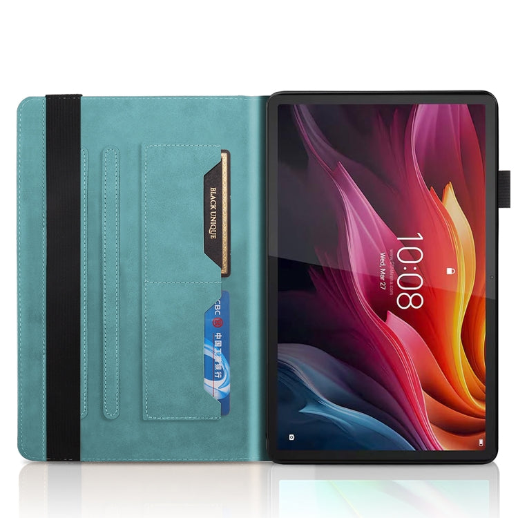 For Lenovo Tab P12 / Xiaoxin Pad Pro 12.7 2025 Life Tree Series Horizontal Flip Leather Tablet Case(Lake Blue) - Lenovo by PMC TechLife | Online Shopping South Africa | PMC TechLife | Buy Now Pay Later Mobicred
