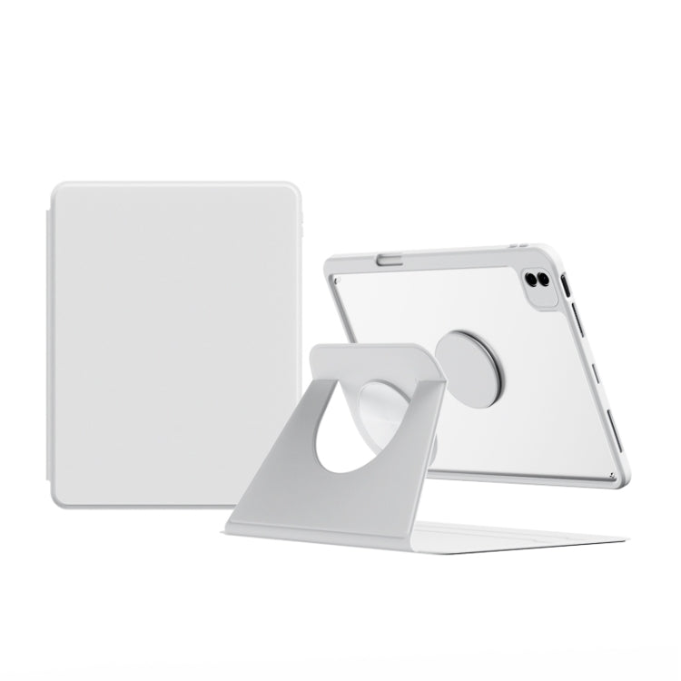 For iPad Air 11 2024 / iPad Pro 11 Detachable Magnetic Rotation Smart Leather Tablet Case(White) - iPad Pro 11 (2022/2021) Cases by PMC TechLife | Online Shopping South Africa | PMC TechLife | Buy Now Pay Later Mobicred