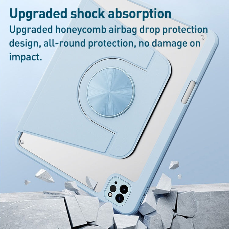 For iPad Air 11 2024 / iPad Pro 11 Detachable Magnetic Rotation Smart Leather Tablet Case(White) - iPad Pro 11 (2022/2021) Cases by PMC TechLife | Online Shopping South Africa | PMC TechLife | Buy Now Pay Later Mobicred