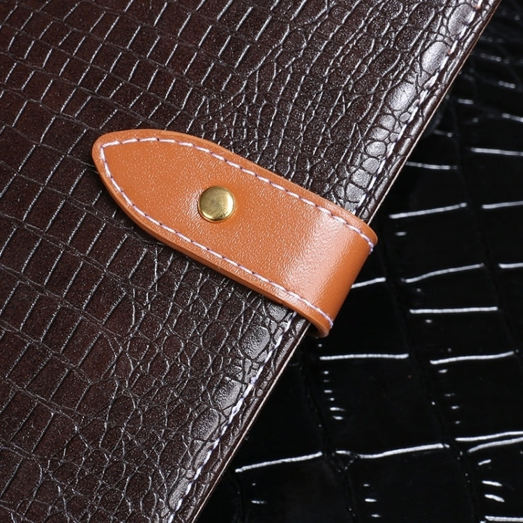 For OPPO Reno11 Pro 5G Global idewei Crocodile Texture Leather Phone Case(Black) - OPPO Cases by idewei | Online Shopping South Africa | PMC Jewellery | Buy Now Pay Later Mobicred