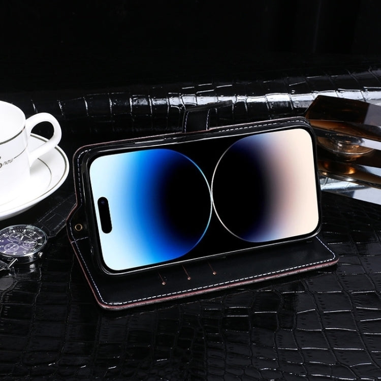 For Nothing Phone 2 idewei Crocodile Texture Leather Phone Case(Dark Blue) - Nothing Cases by idewei | Online Shopping South Africa | PMC Jewellery | Buy Now Pay Later Mobicred