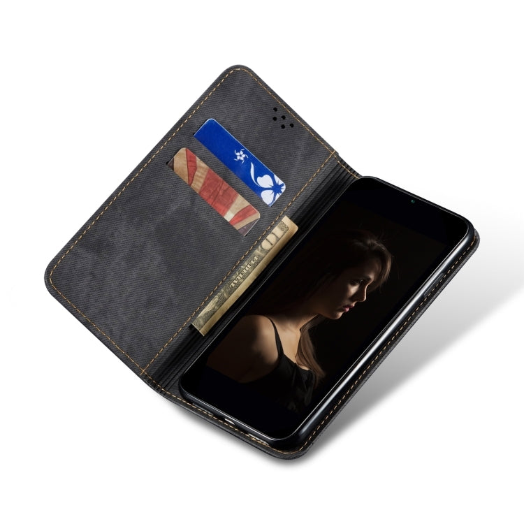 For Motorola Moto G24 Power Denim Texture Flip Leather Phone Case(Black) - free shipping - PMC TechLife - Order now!