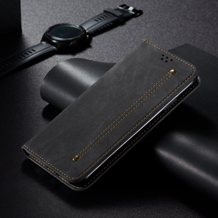 For Motorola Moto G54 Power 5G Denim Texture Flip Leather Phone Case(Black) - free shipping - PMC TechLife - Order now!