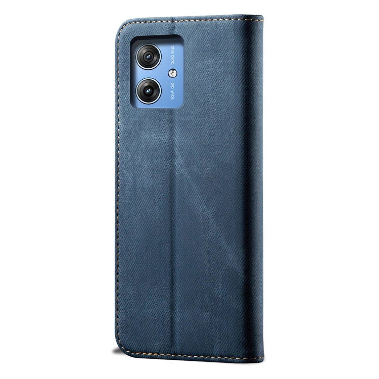 For Motorola Moto G64 5G Global Denim Texture Flip Leather Phone Case(Blue) - free shipping - PMC TechLife - Order now!
