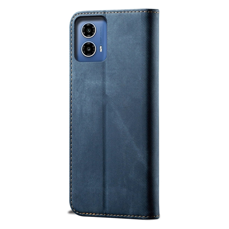 For Motorola Moto G34 5G / G45 5G Denim Texture Flip Leather Phone Case(Blue) - free shipping - PMC TechLife - Order now!