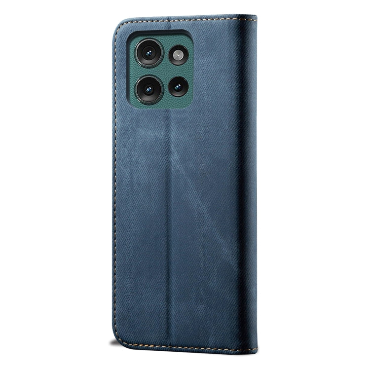 For Motorola Moto G75 5G Denim Texture Flip Leather Phone Case(Blue) - free shipping - PMC TechLife - Order now!