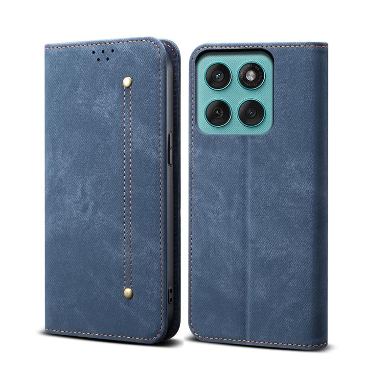 For Motorola Edge 60 Denim Texture Flip Leather Phone Case(Blue) - free shipping - PMC TechLife - Order now!