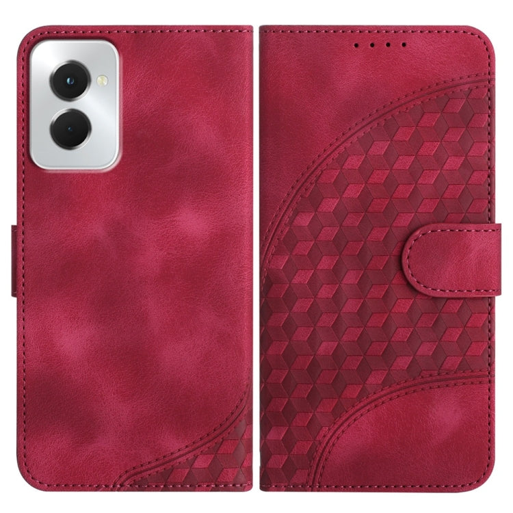For Motorola Moto G Power 5G 2024 YX0060 Elephant Head Embossed Phone Leather Case with Lanyard(Rose Red) - Motorola Cases by PMC Jewellery | Online Shopping South Africa | PMC Jewellery | Buy Now Pay Later Mobicred